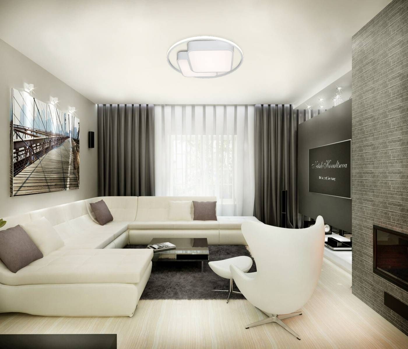 Потолочная светодиодная люстра High-Tech Led Lamps Natali Kovaltseva HIGH-TECH LED LAMPS 82002