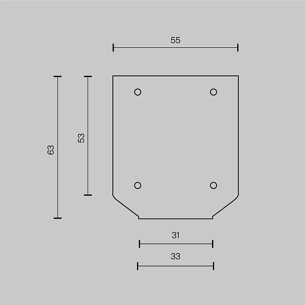 Заглушка для профиля Maytoni Accessories for tracks Exility TRA034MPEC-21S(N)