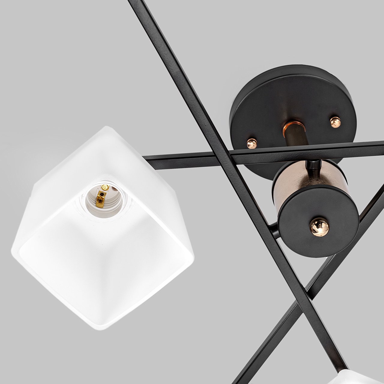 MD.4080-6-S-BK+FGD Потолочная люстра IMEX MD.4080-6-S-BK+FGD