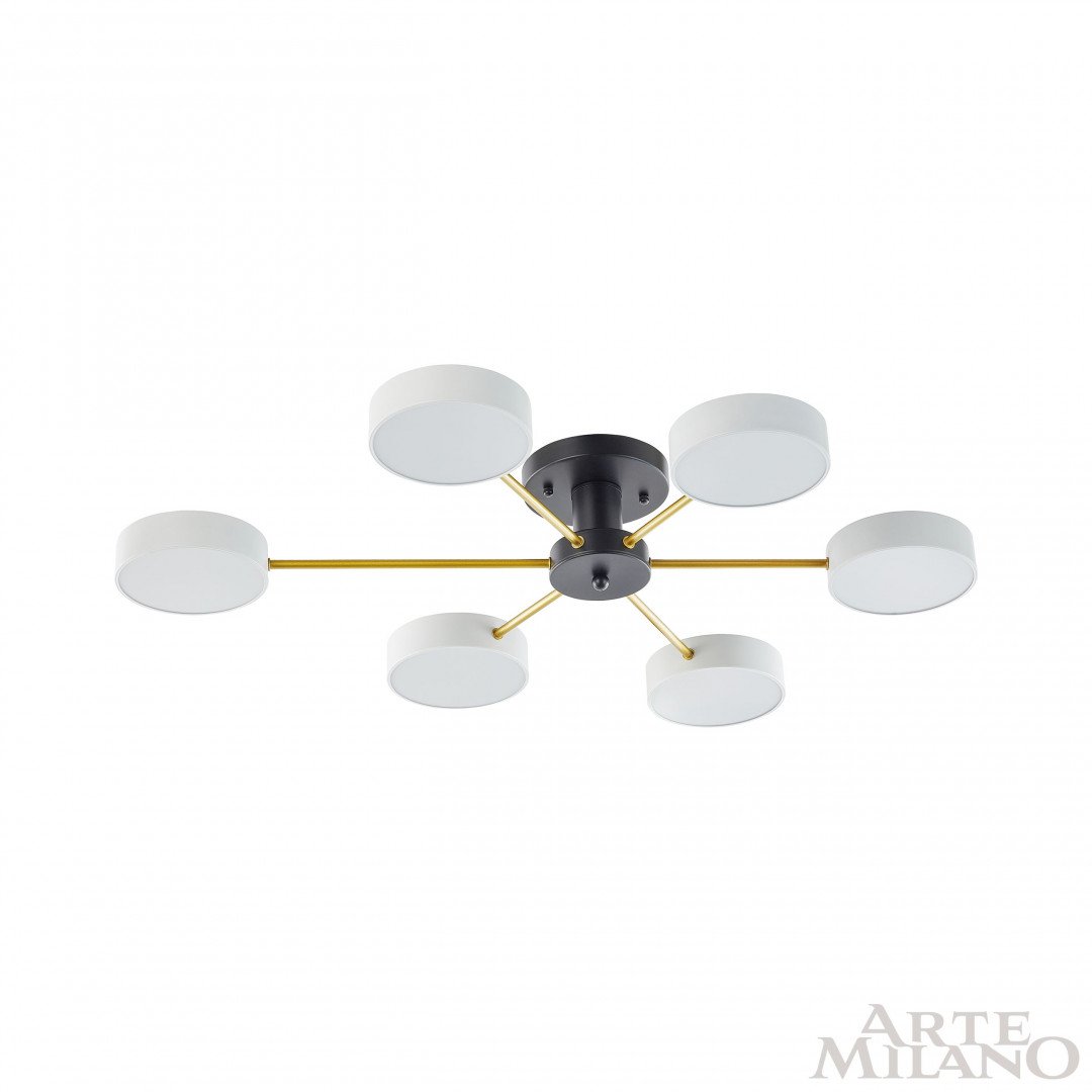 Потолочная люстра Arte Milano Ferrara 252006/6 Bk/Wh