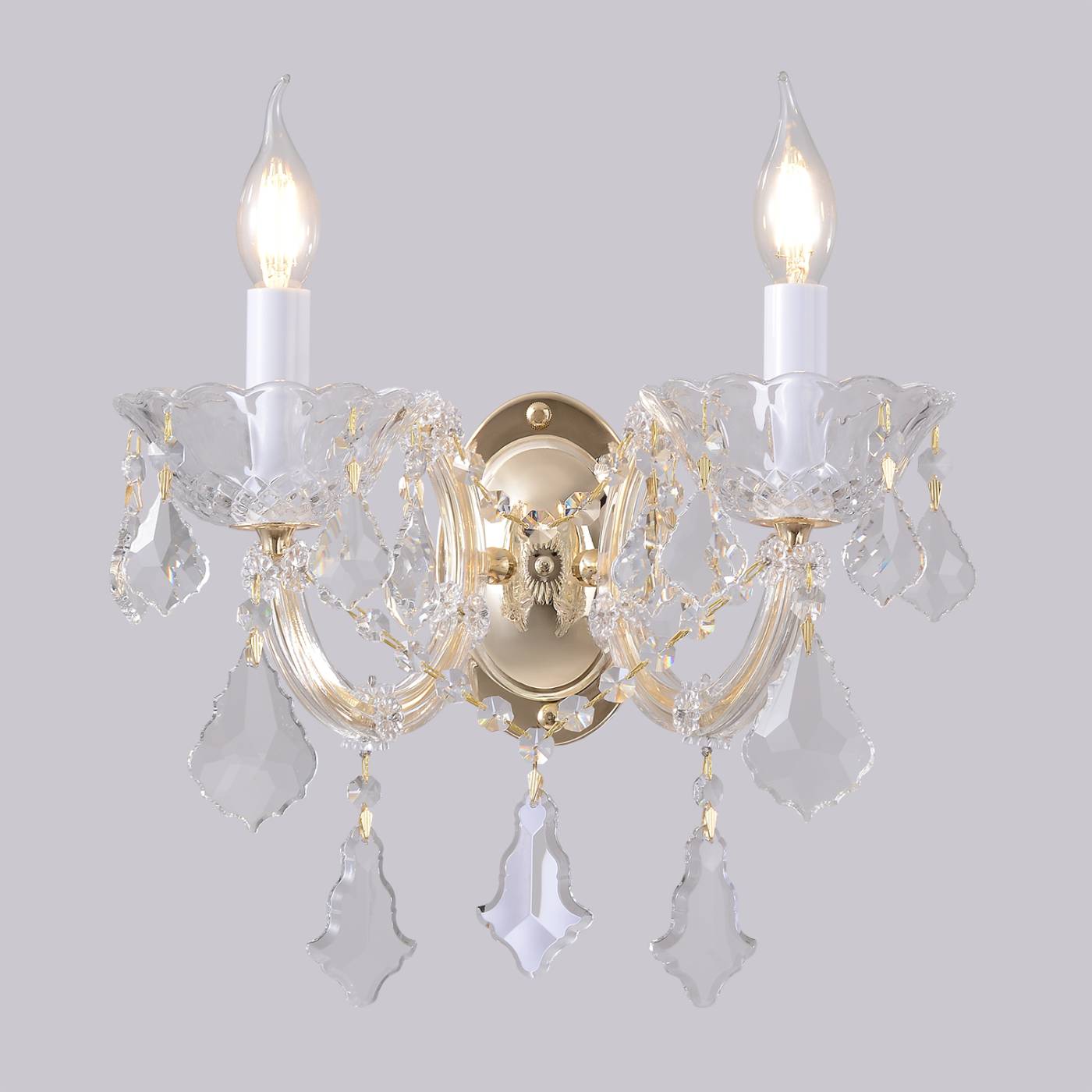 Бра настенное CRISTELLE Crystal Lux CRISTELLE AP2 GOLD