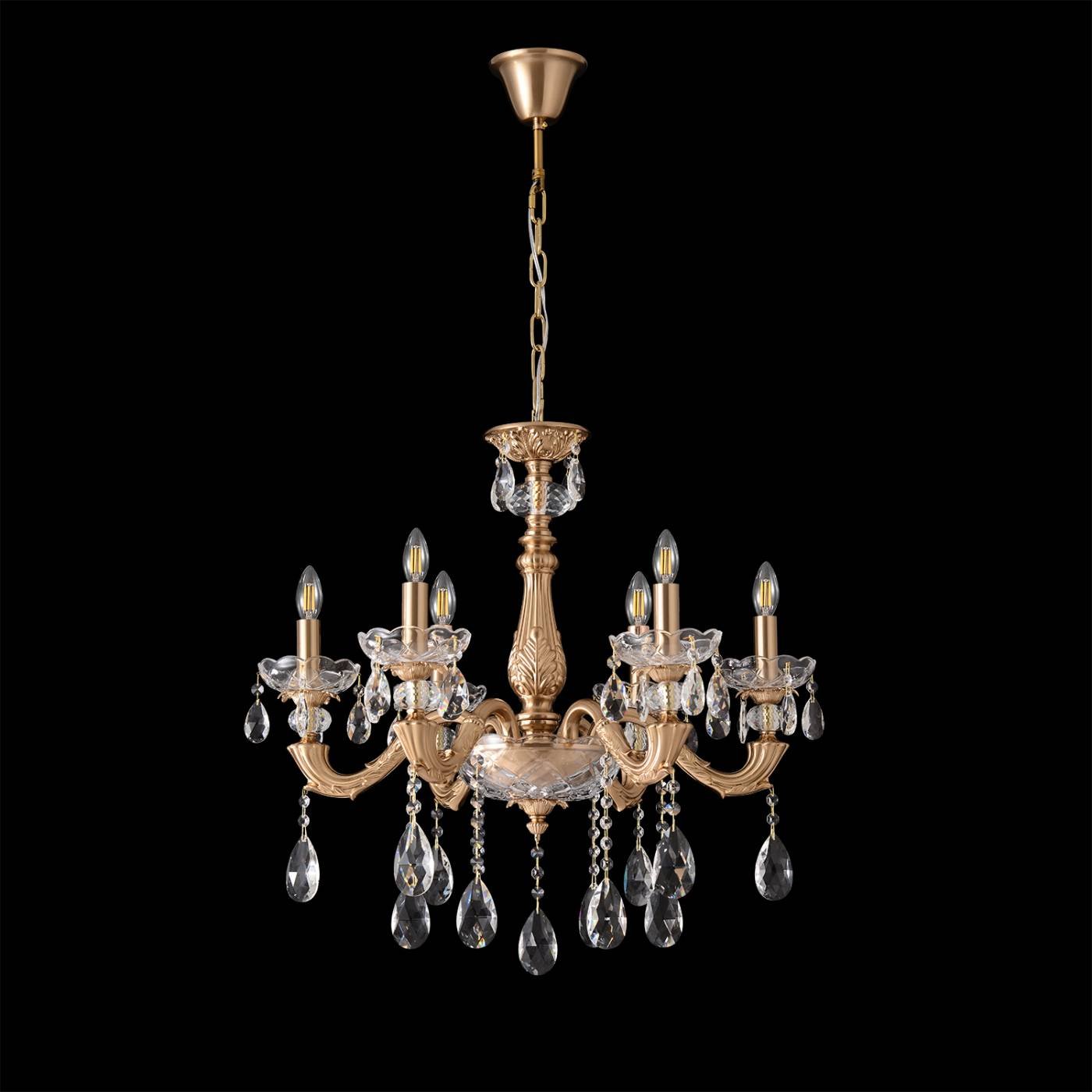 ELIZABETH SP6 BRASS Люстра Crystal Lux ELIZABETH SP6 BRASS