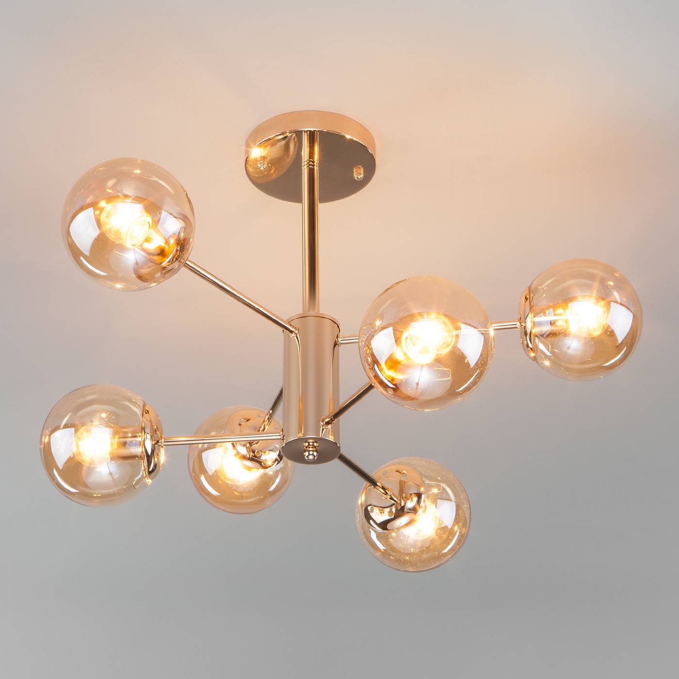 30166/6 золото Потолочная люстра Eurosvet Ascot 30166/6 золото