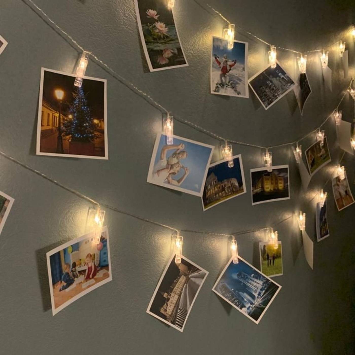 Гирлянда Uniel ULD-S0200-010/STB/2AA WARM WHITE IP20 CLIPS