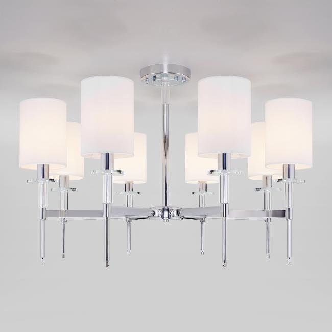 60132/8 хром Потолочная люстра Eurosvet Brielle 60132/8 хром