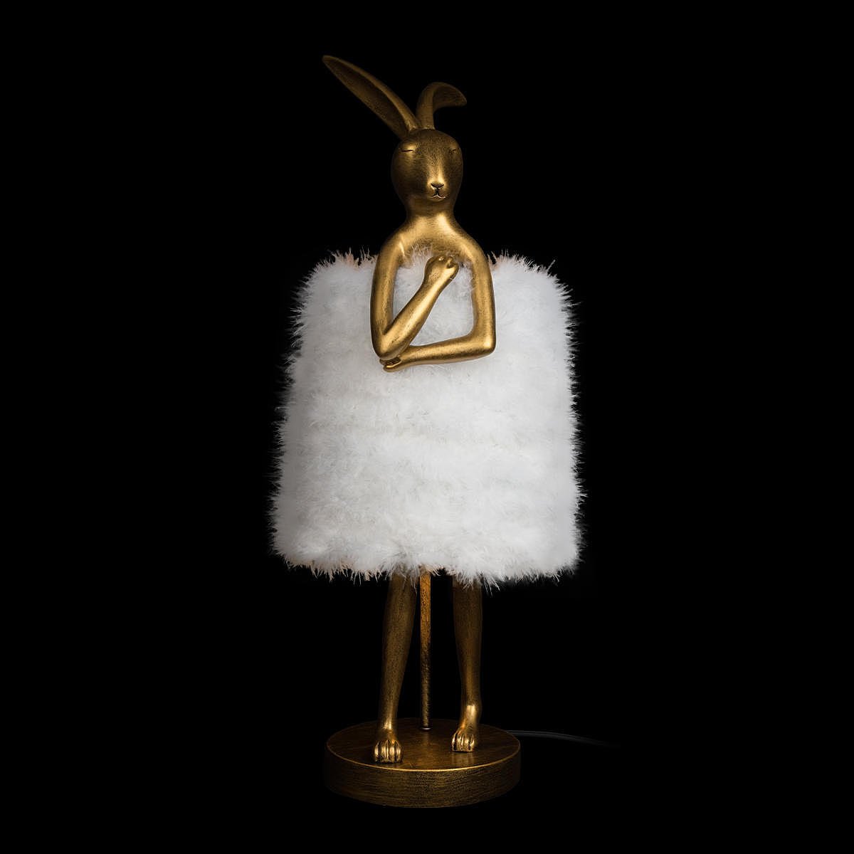 10315/B White fluff Настольная лампа Loft It Lapine 10315/B White fluff