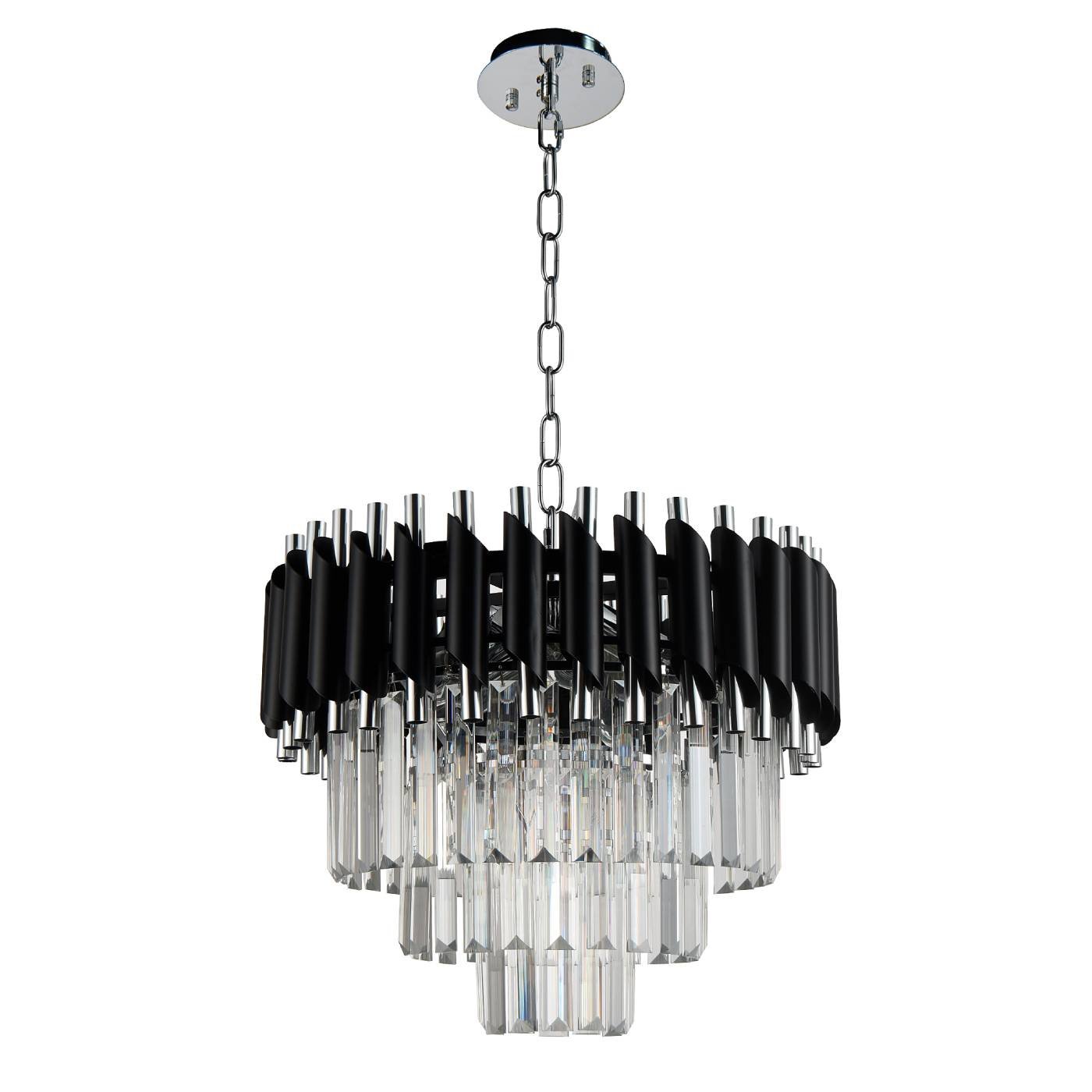Подвесная люстра Natali Kovaltseva Darian DARIAN 76017/5C CHROME BLACK