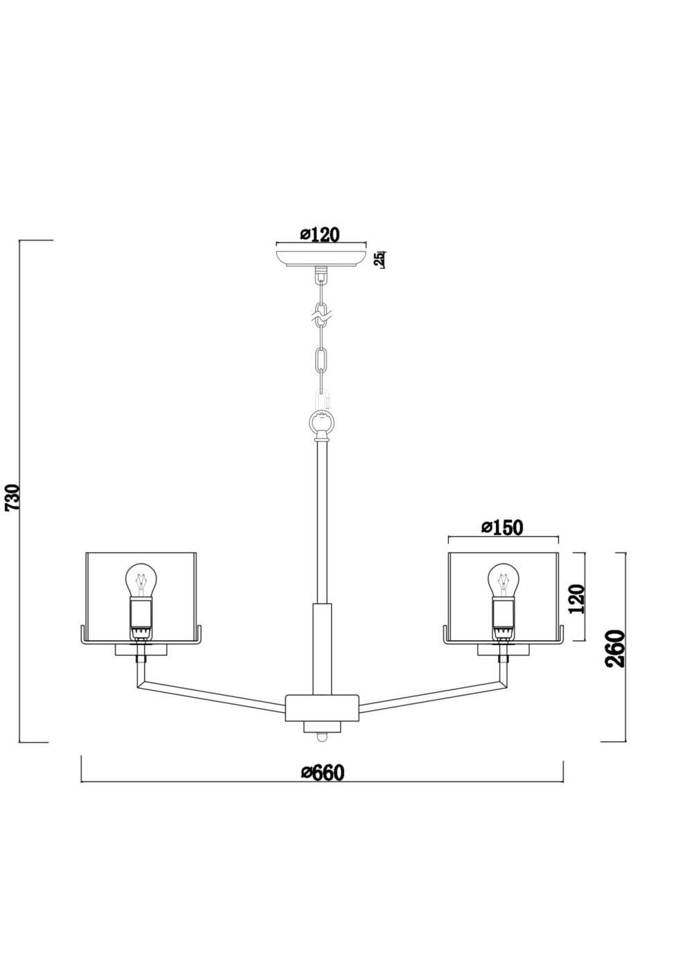 FR5096PL-05CH Подвесная люстра Freya Karen FR5096PL-05CH