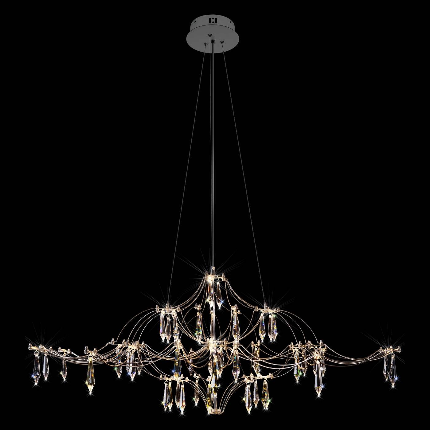 10587/1000 Silver Asfour Подвесная люстра Mira Loft It 10587/1000 Silver Asfour