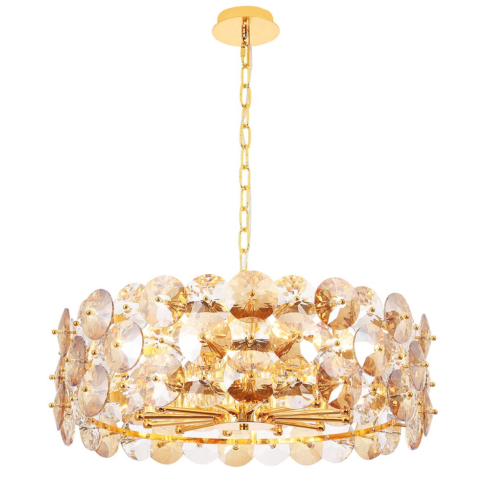 Подвесная люстра Crystal Lux Crystal CRYSTAL SP12 GOLD