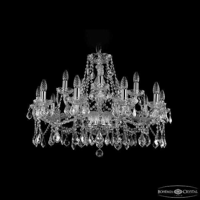 Подвесная люстра Bohemia 1413 1413/10+5/300 Ni Leafs