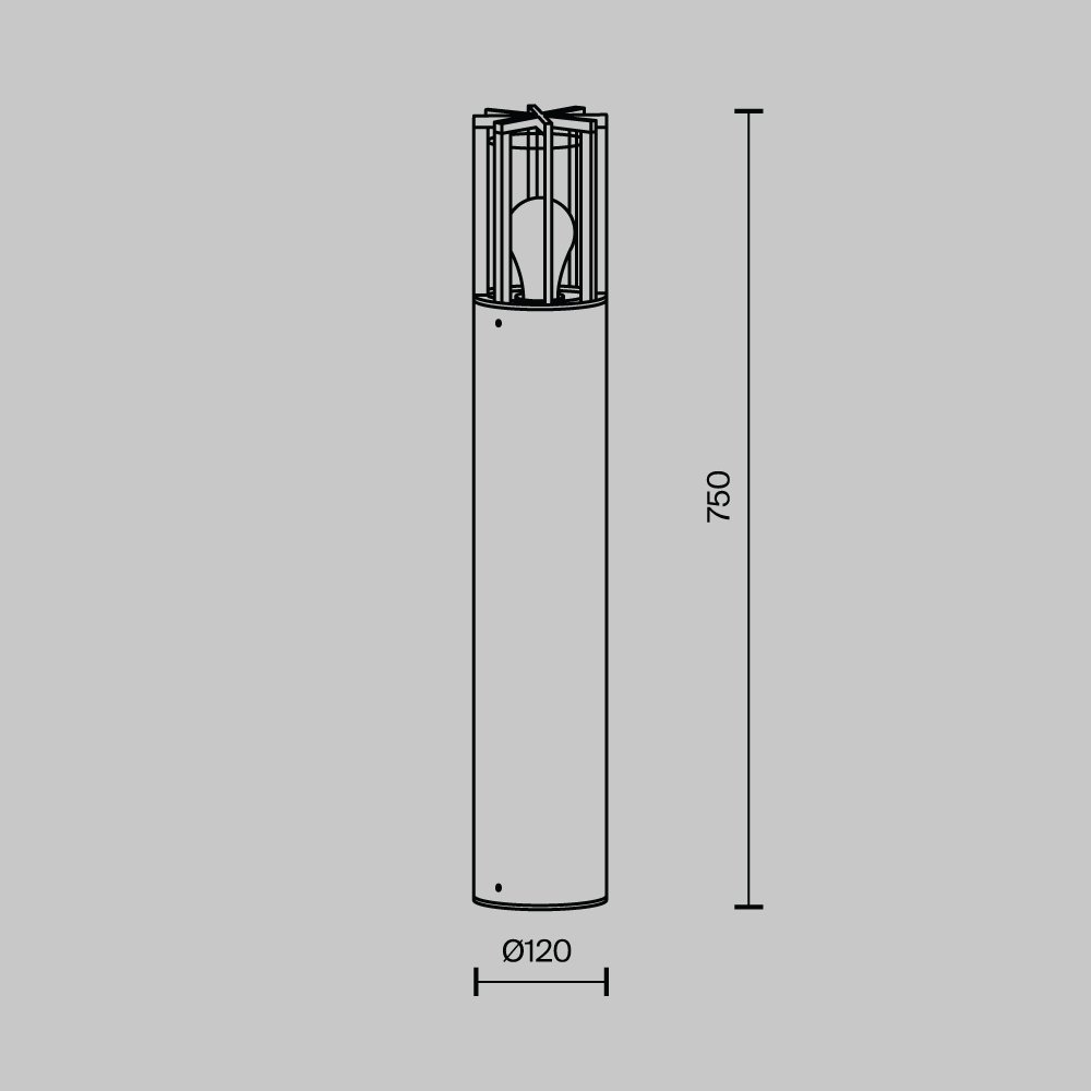 O453FL-01GF Уличный наземный светильник Maytoni Barrel O453FL-01GF