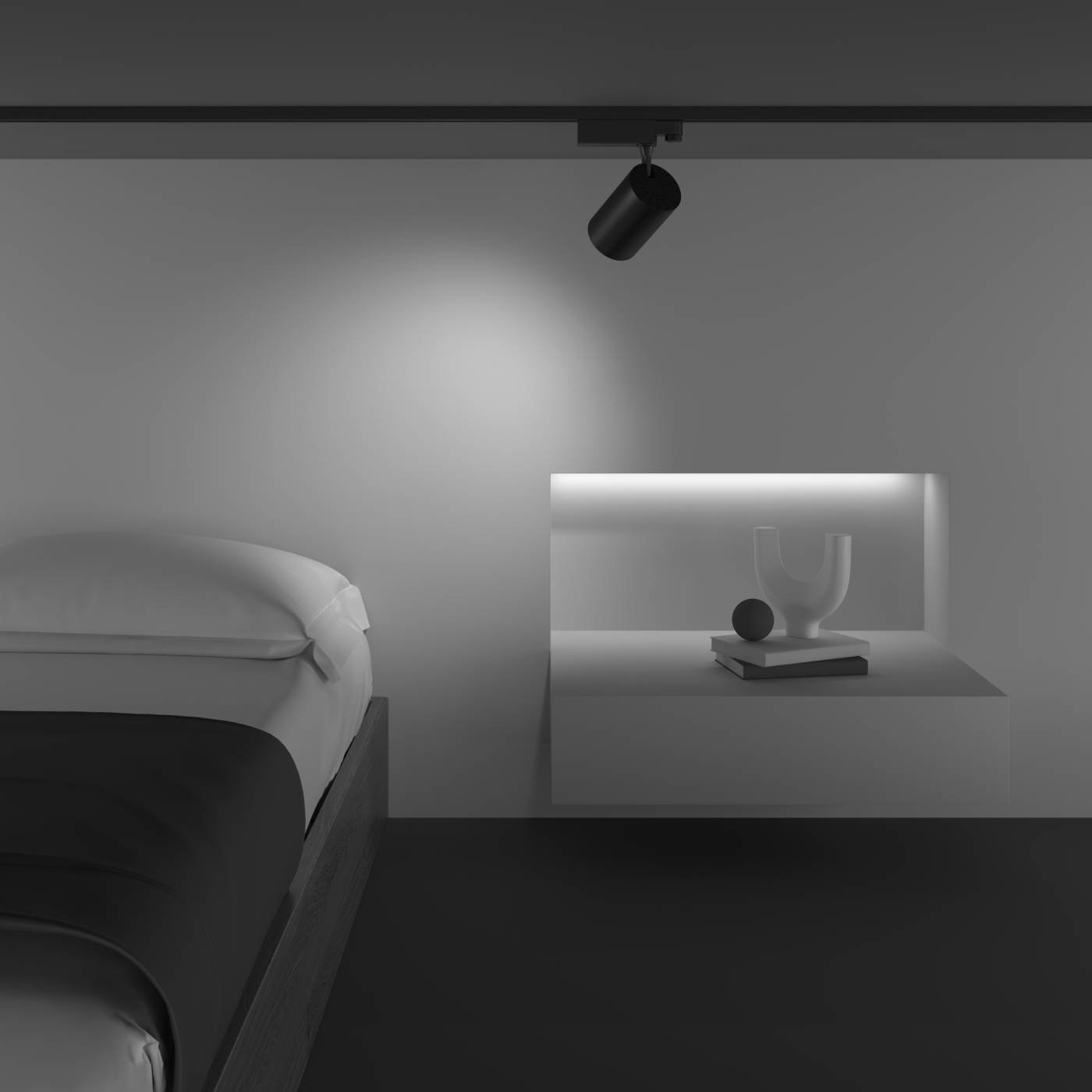 Трековый светильник Maytoni Vuoro Trinity TR029-3-20W3K-W-B
