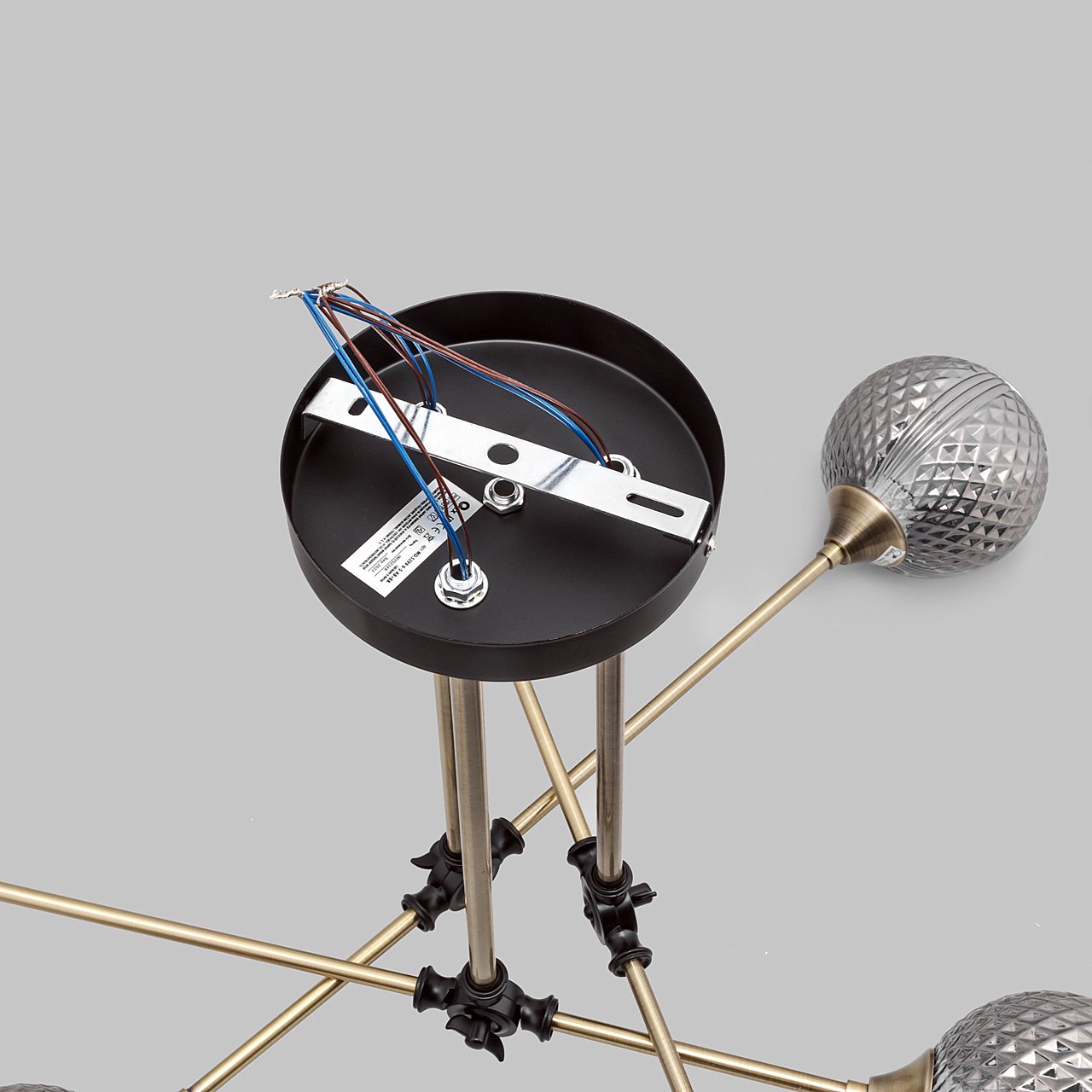 MD.5299-6-S-AB+BK Потолочная люстра IMEX MD.5299-6-S-AB+BK