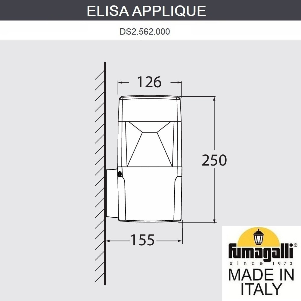 DS2.562.000.WXD1L Настенный светильник Elisa Fumagalli DS2.562.000.WXD1L