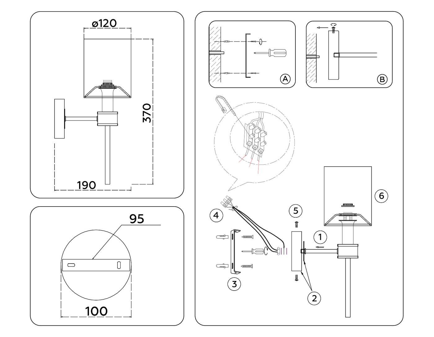 Настенное бра Ambrella Classic LH72375
