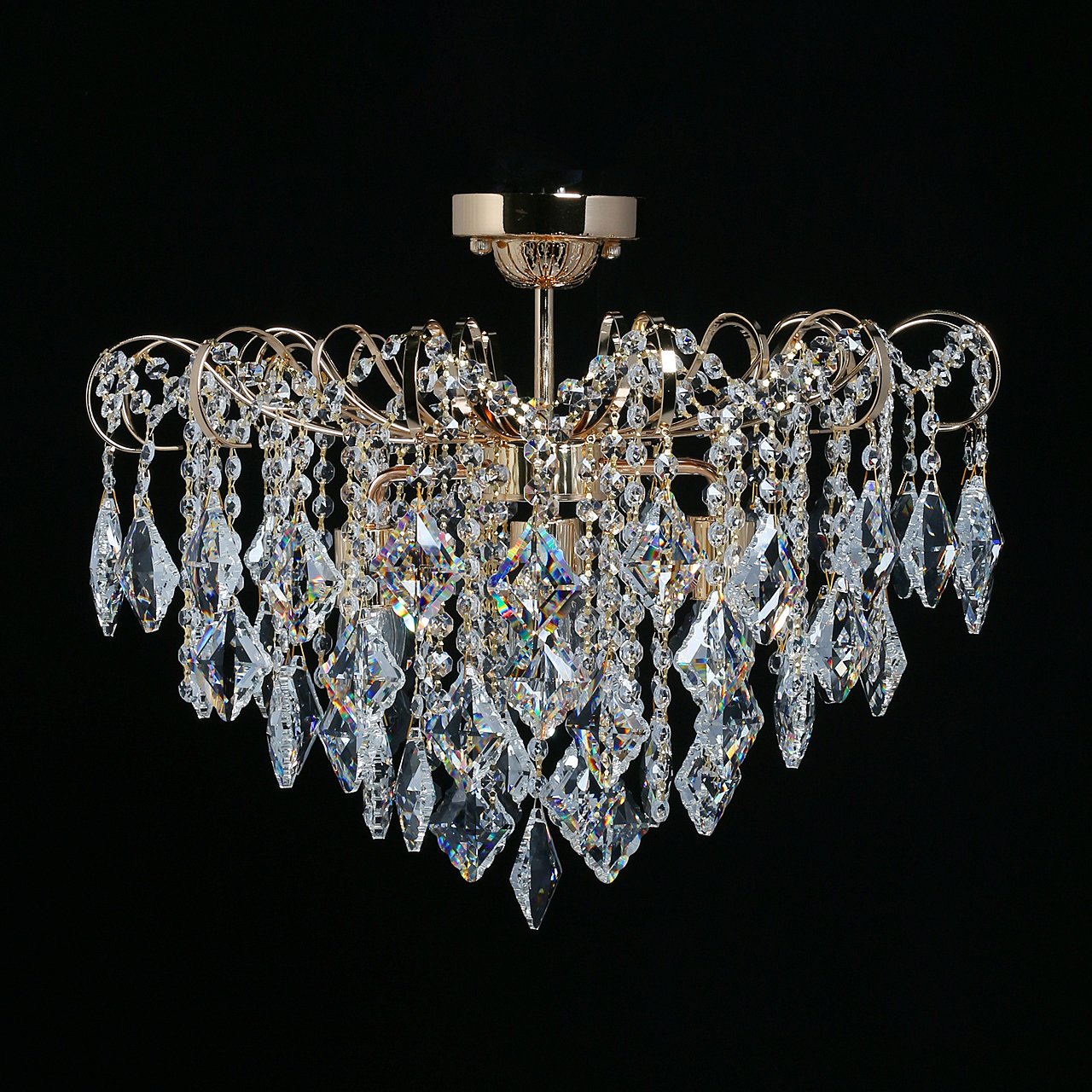 Потолочная хрустальная люстра De Markt Бриз 464019406