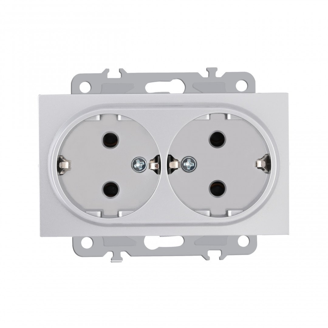 Розетка Arte Milano Am-206 206.40-2.silver