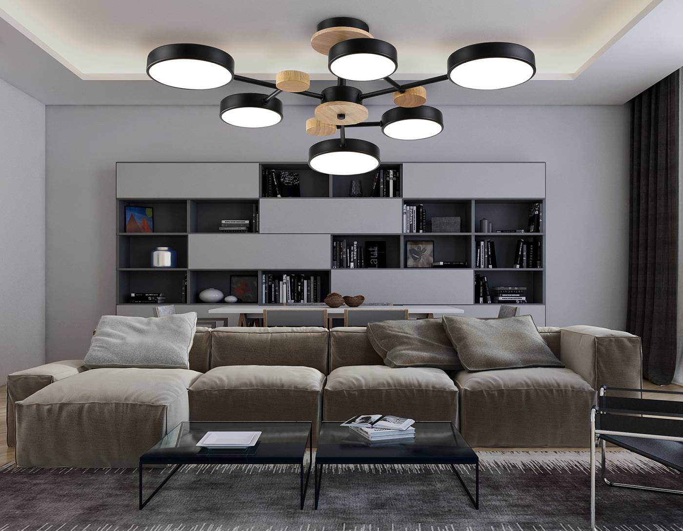 Потолочная люстра Ambrella LineTech FL4863