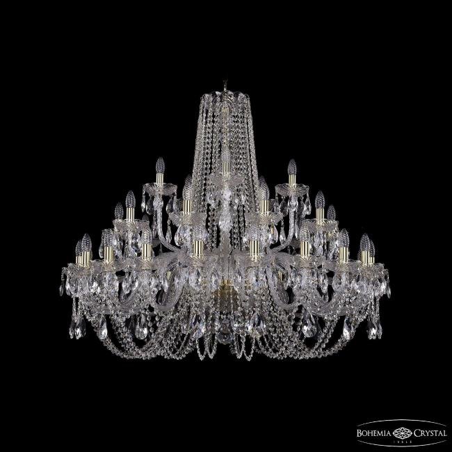 1402/20+10+5/400 G Подвесная хрустальная люстра 1402 Bohemia 1402/20+10+5/400 G