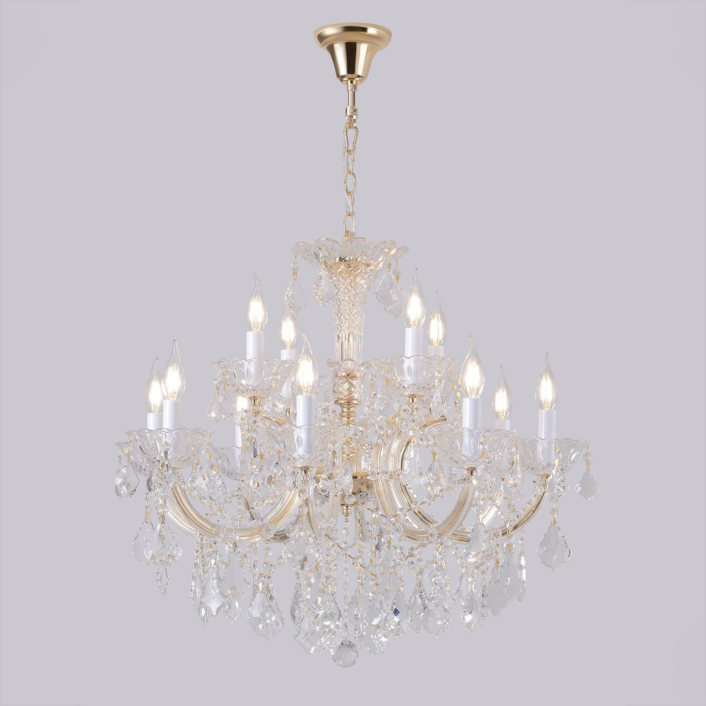 CRISTELLE SP8+4 GOLD Подвесная люстра CRISTELLE Crystal Lux CRISTELLE SP8+4 GOLD