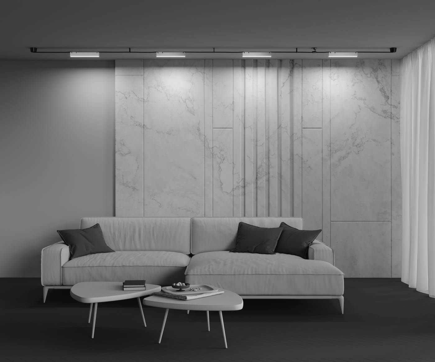 TR129B-12W3K-W Трековый светильник Maytoni Pendant system Parity TR129B-12W3K-W