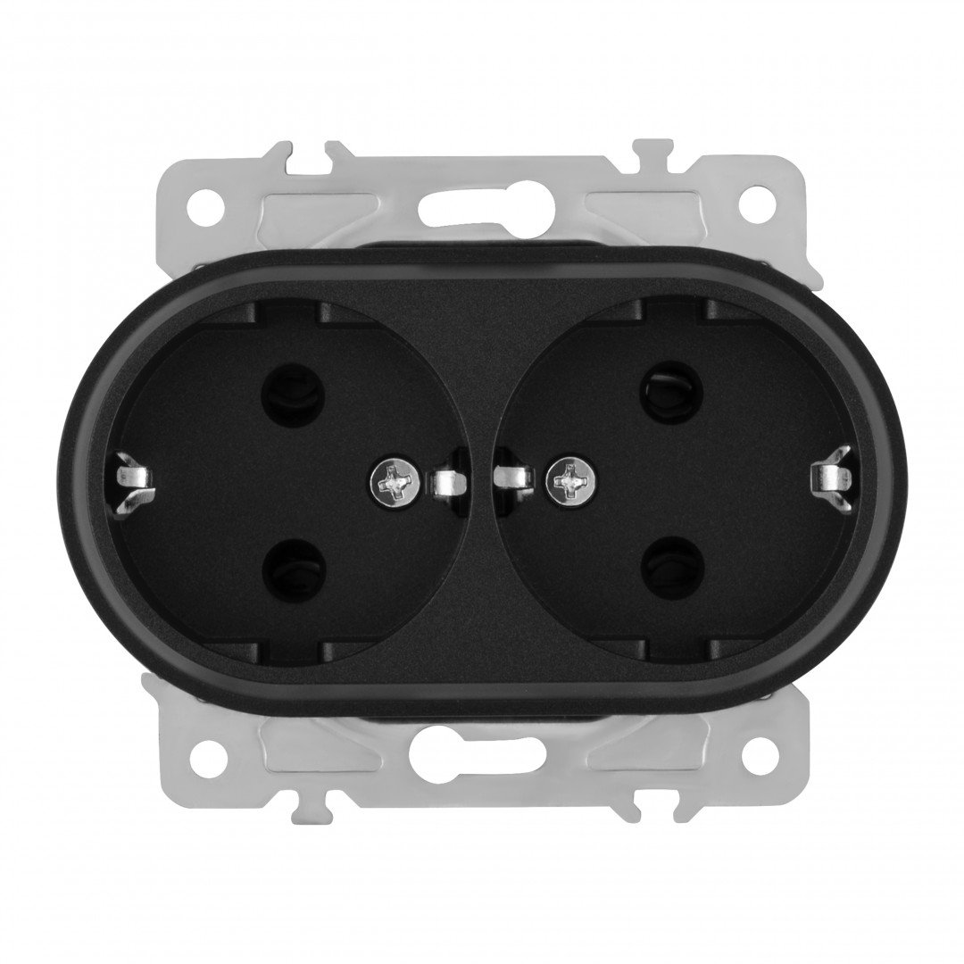 Розетка Arte Milano Am-202 202.40-2.black