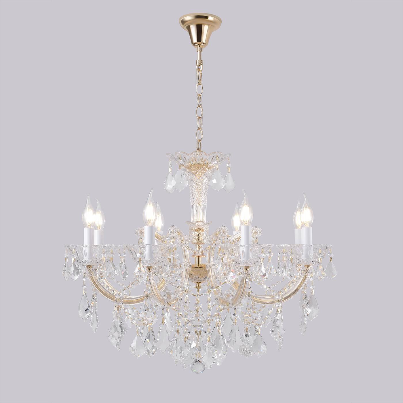 CRISTELLE SP8 GOLD Подвесная люстра CRISTELLE Crystal Lux CRISTELLE SP8 GOLD