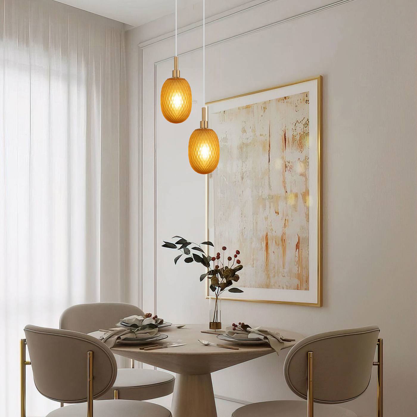 Светильник подвесной Eurosvet Pineapple 50266/1 янтарный