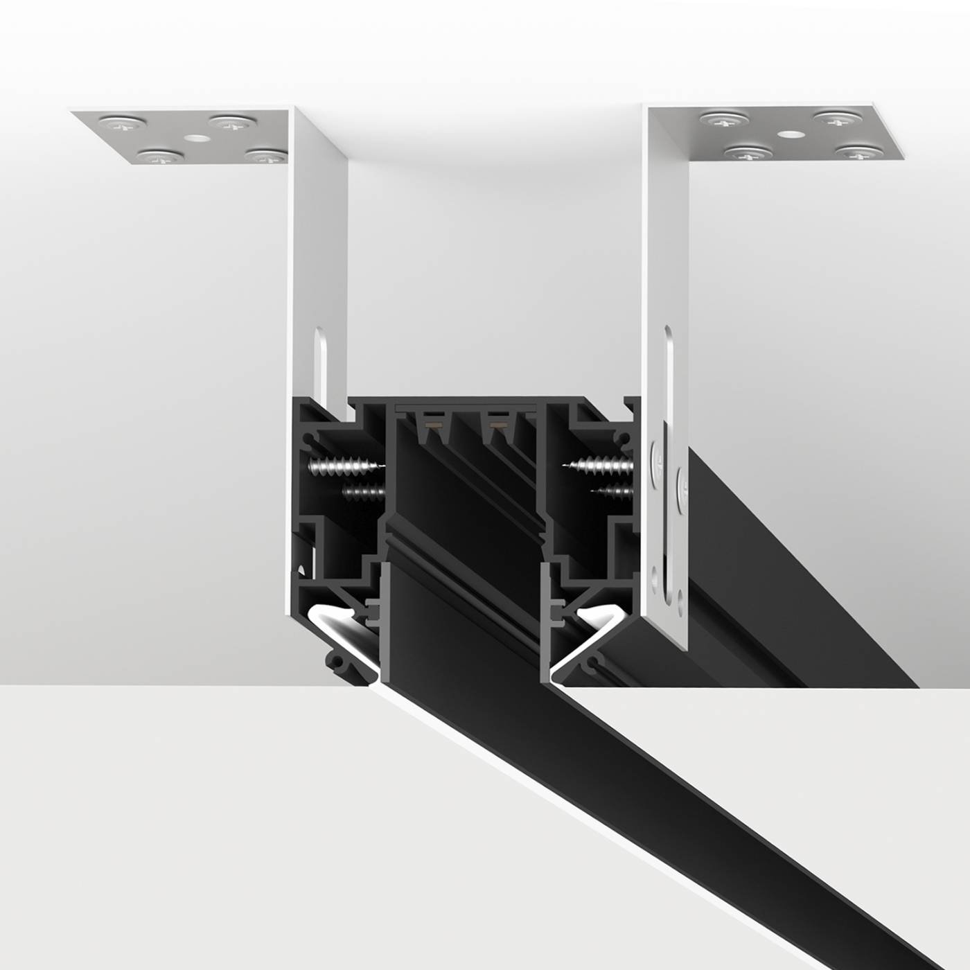 Профиль-трек для натяжных потолков Denkirs Smart one TR2022-BK