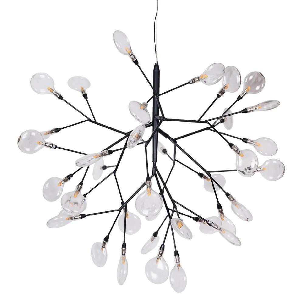EVITA SP36 BLACK/TRANSPARENT Подвесная люстра Crystal Lux Evita EVITA SP36 BLACK/TRANSPARENT