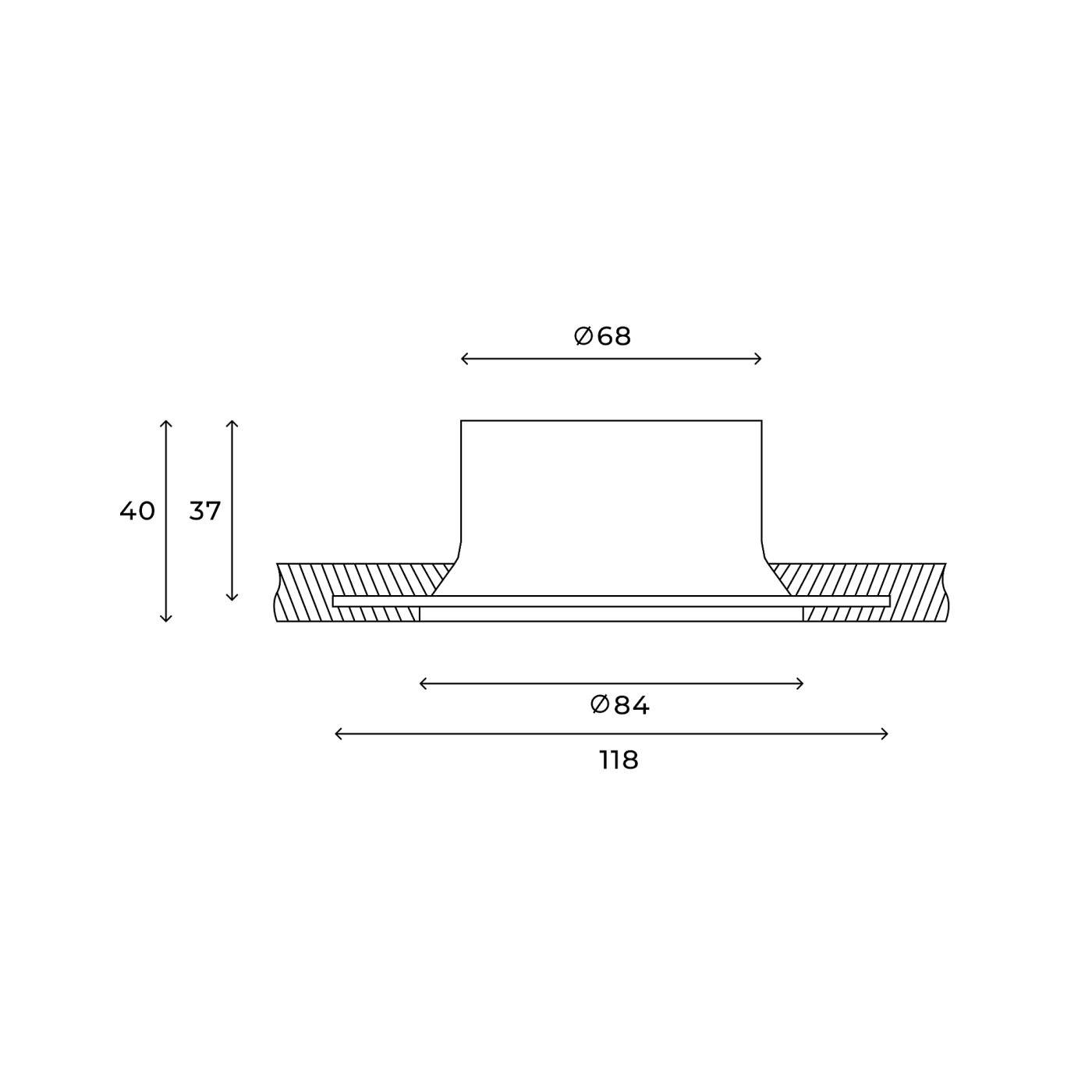 Встраиваемый светильник Hesby Lighting Tromso HSBL_0200