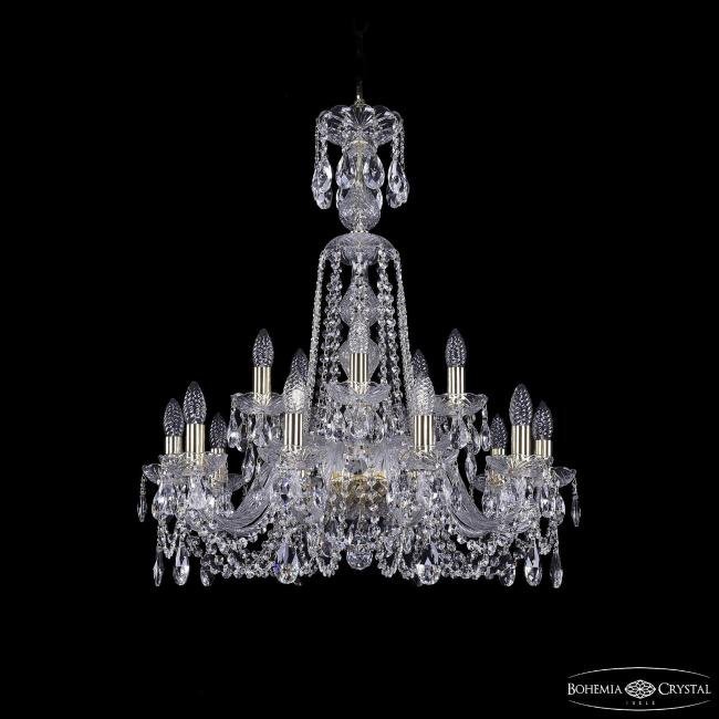 Подвесная хрустальная люстра 1402 Bohemia 1402/10+5/240/XL-77 G