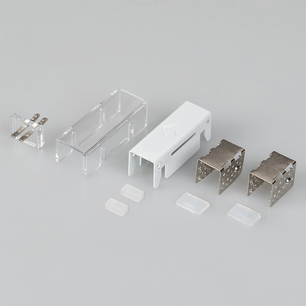 028809 Герметичный двусторонний коннектор (соединитель) питания для гибкого неона MOONLIGHT Arlight 028809