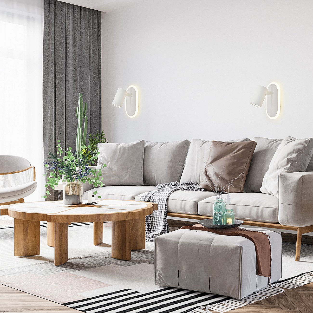 10222/2LED White Настенный светильник Escada Omega 10222/2LED White