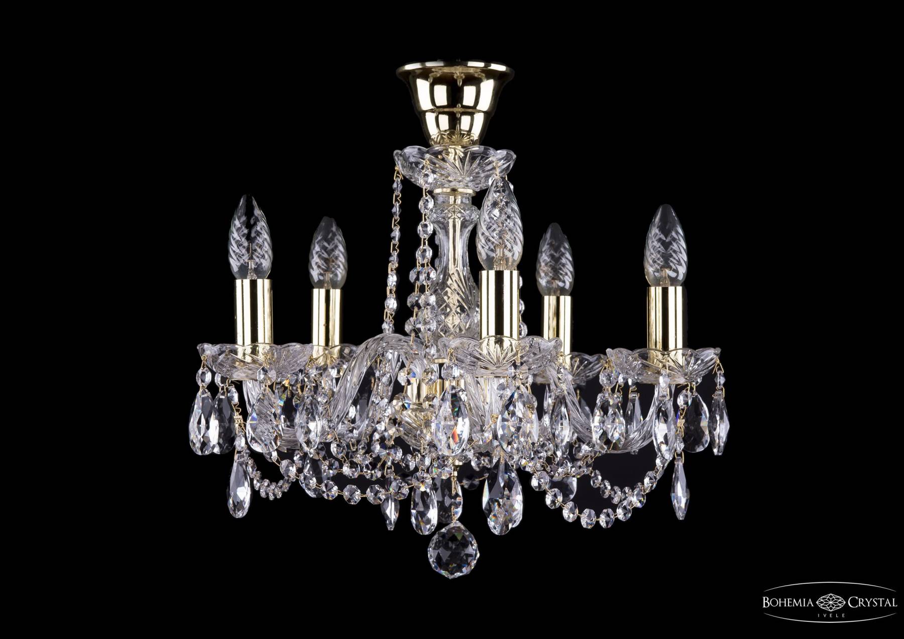 1402/5/141 G tube Потолочная хрустальная люстра Bohemia 1402 1402/5/141 G tube