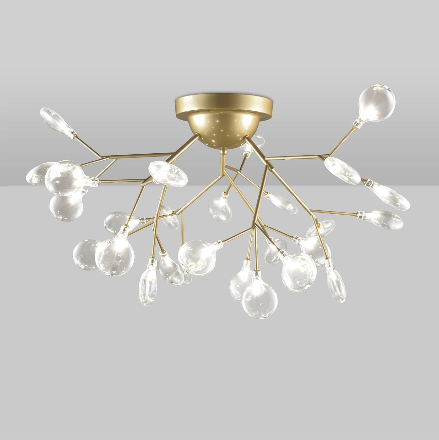 GRACE 75126/27C GOLD SATIN Потолочная люстра Natali Kovaltseva Grace Ll GRACE 75126/27C GOLD SATIN