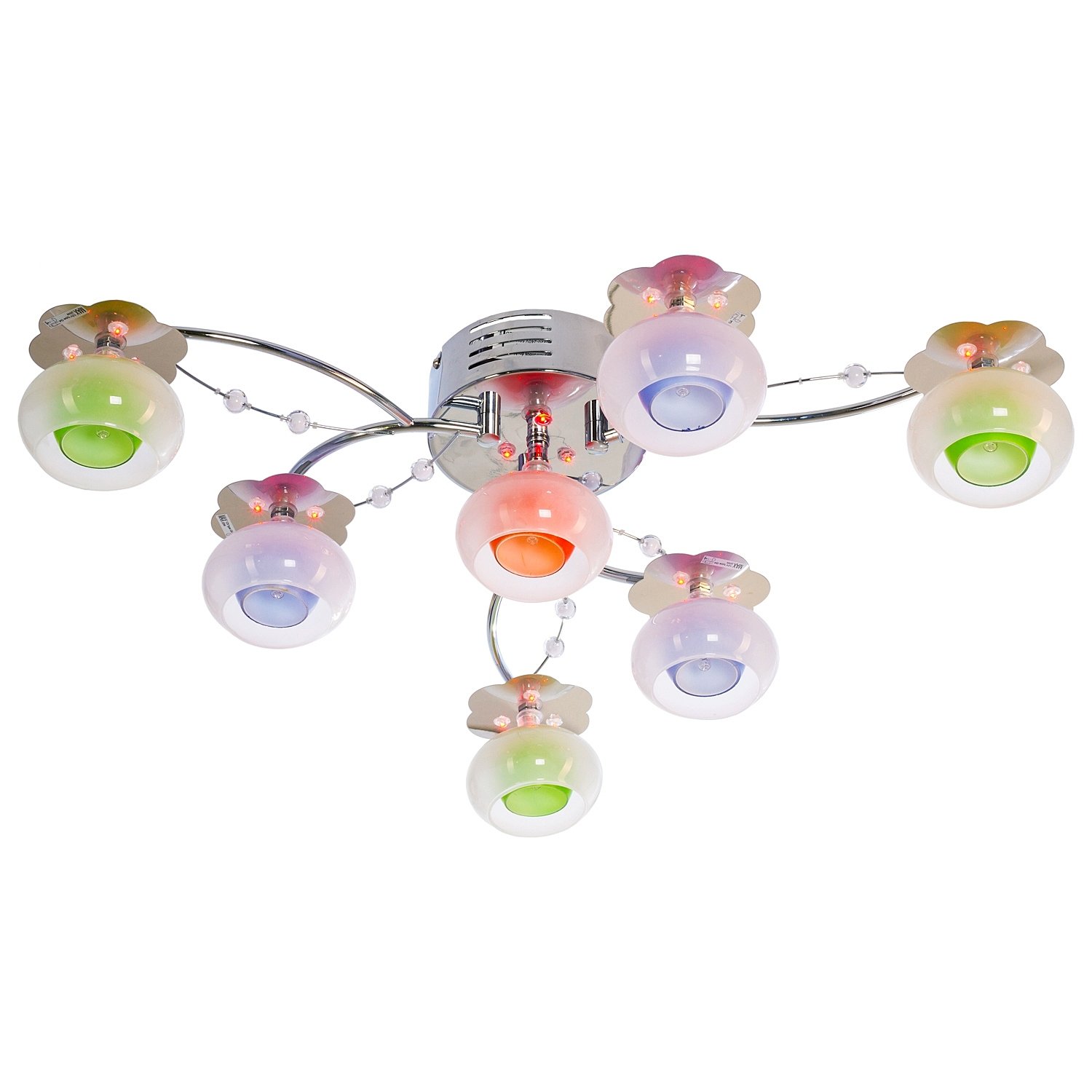 7732/7CR RC MIXLED Потолочная люстра ЭкономСвет 7732 7732/7CR RC MIXLED