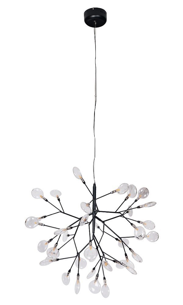 EVITA SP36 BLACK/TRANSPARENT Подвесная люстра Crystal Lux Evita EVITA SP36 BLACK/TRANSPARENT