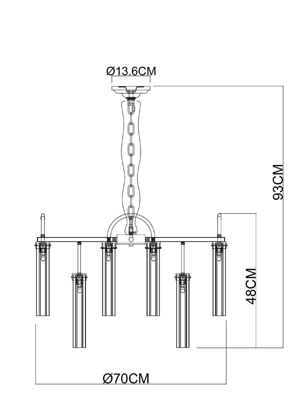 A4088LM-12AB Подвесная люстра Arte Lamp Borgia A4088LM-12AB