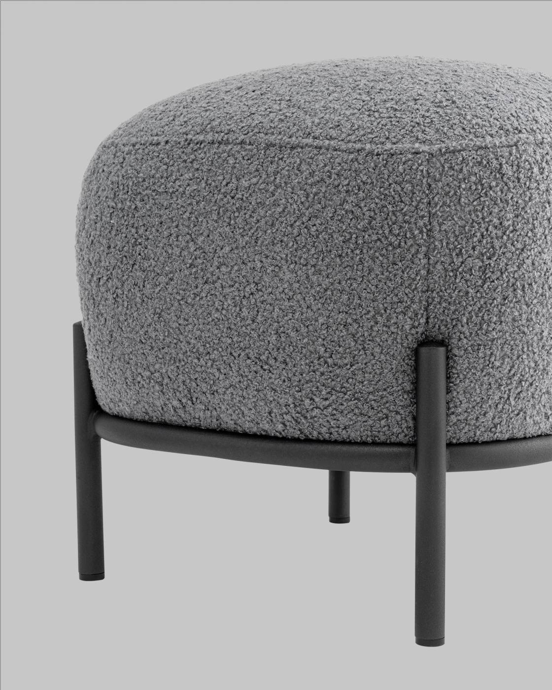 Пуфик Stool Group Стоун vd-pf-stone-fl-grey