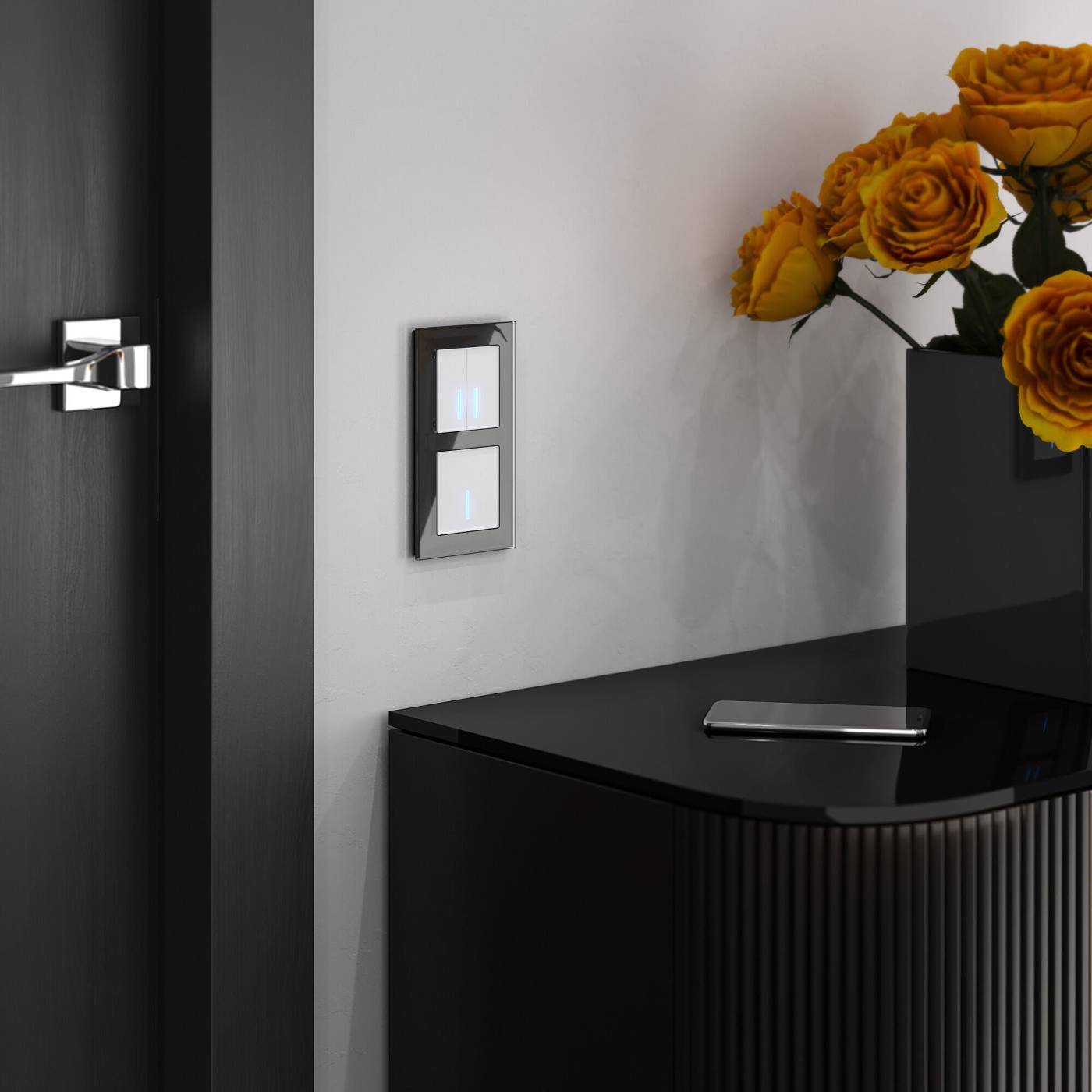 W4510001/ Сенсорный выключатель одноклавишный с подсветкой 1000 Вт (белый) Выключатель Werkel W4510001/ Сенсорный выключатель одноклавишный с подсветкой 1000 Вт (белый)