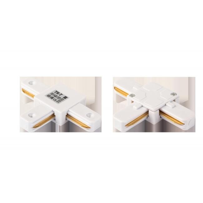 Соединитель T однофазной шины 220V для монтажа на поверхность IMEX TR-T WH