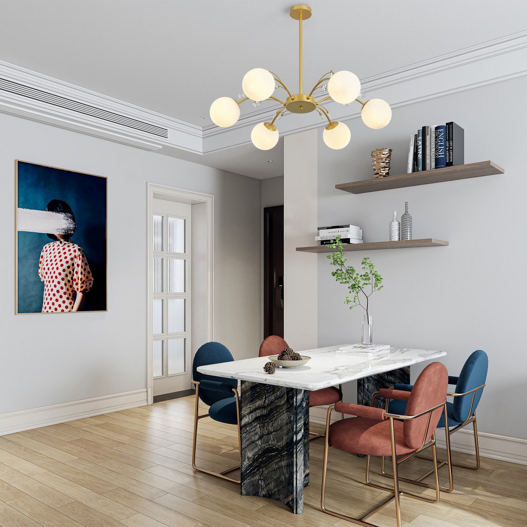 273802/6 GD Люстра на штанге Arte Milano Neapol71069 273802/6 GD