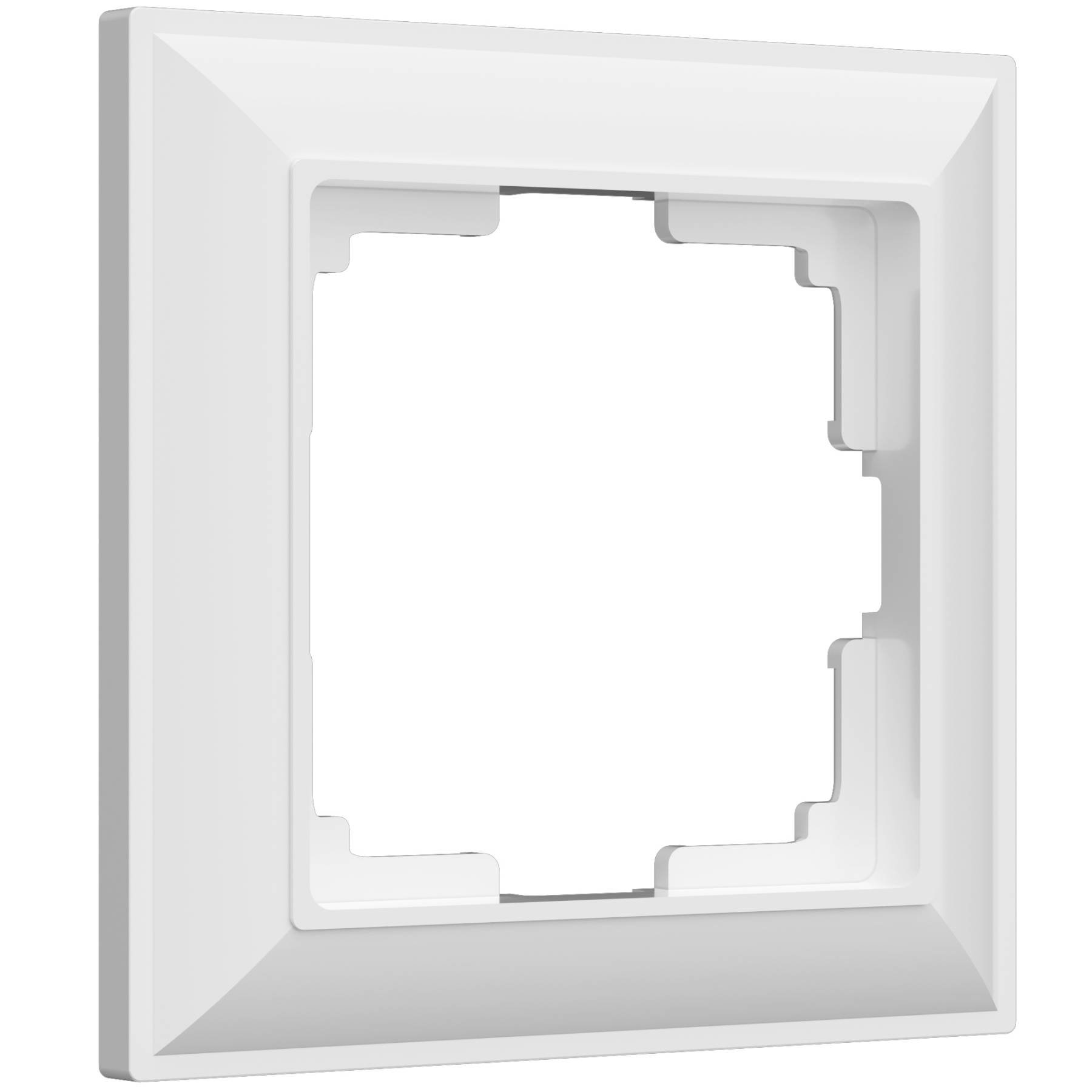 W0012201/ Рамка на 1 пост Fiore (белый) Рамка Werkel W0012201/ Рамка на 1 пост Fiore (белый)