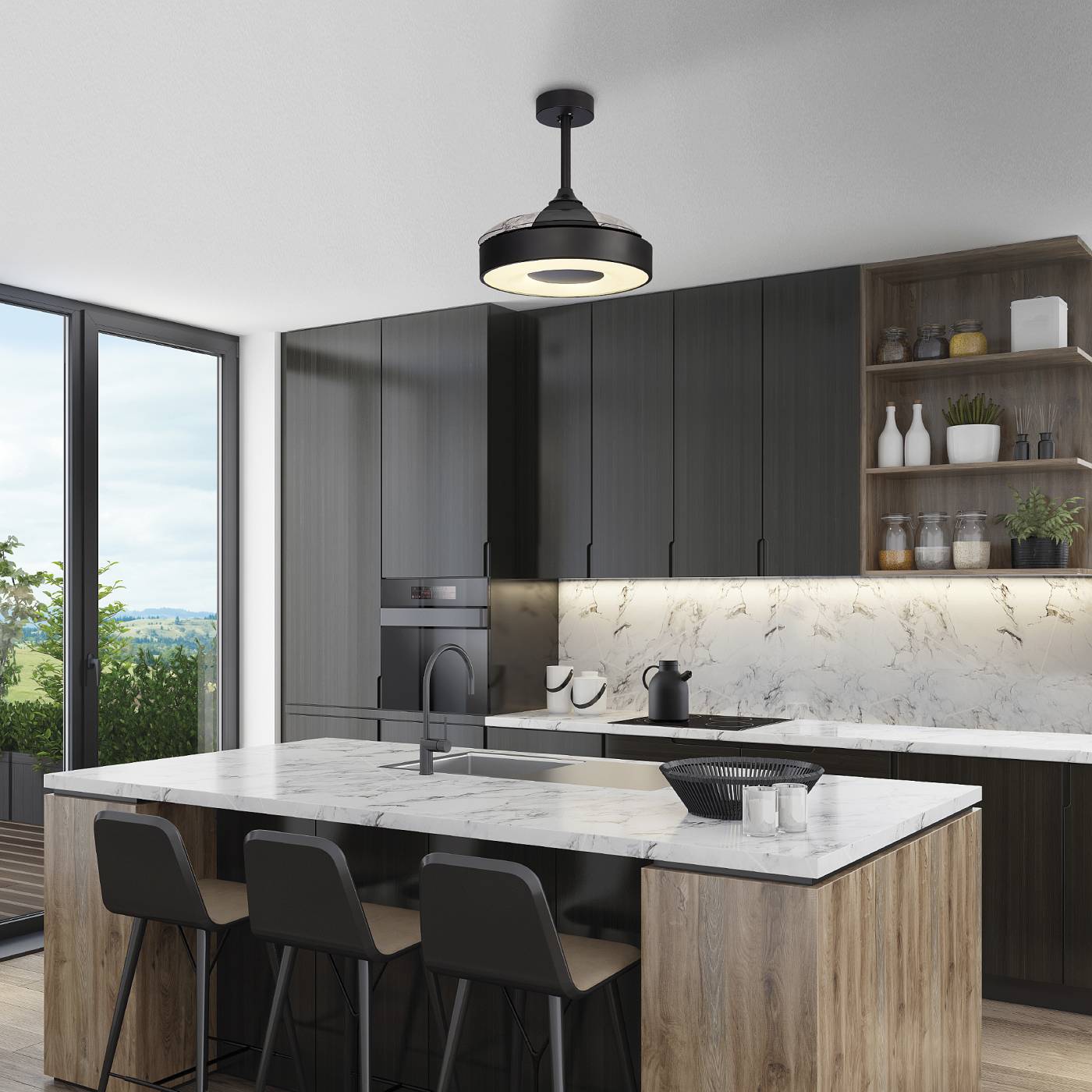 Люстра потолочная-вентилятор Mantra Coin 8221