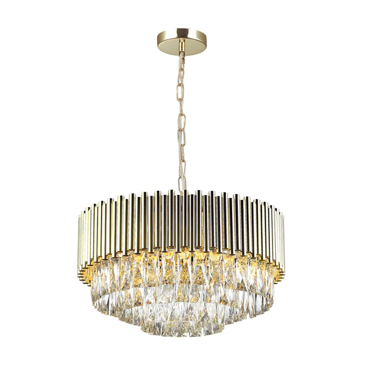 4120/9 Подвесная хрустальная люстра Pallada Odeon Light 4120/9