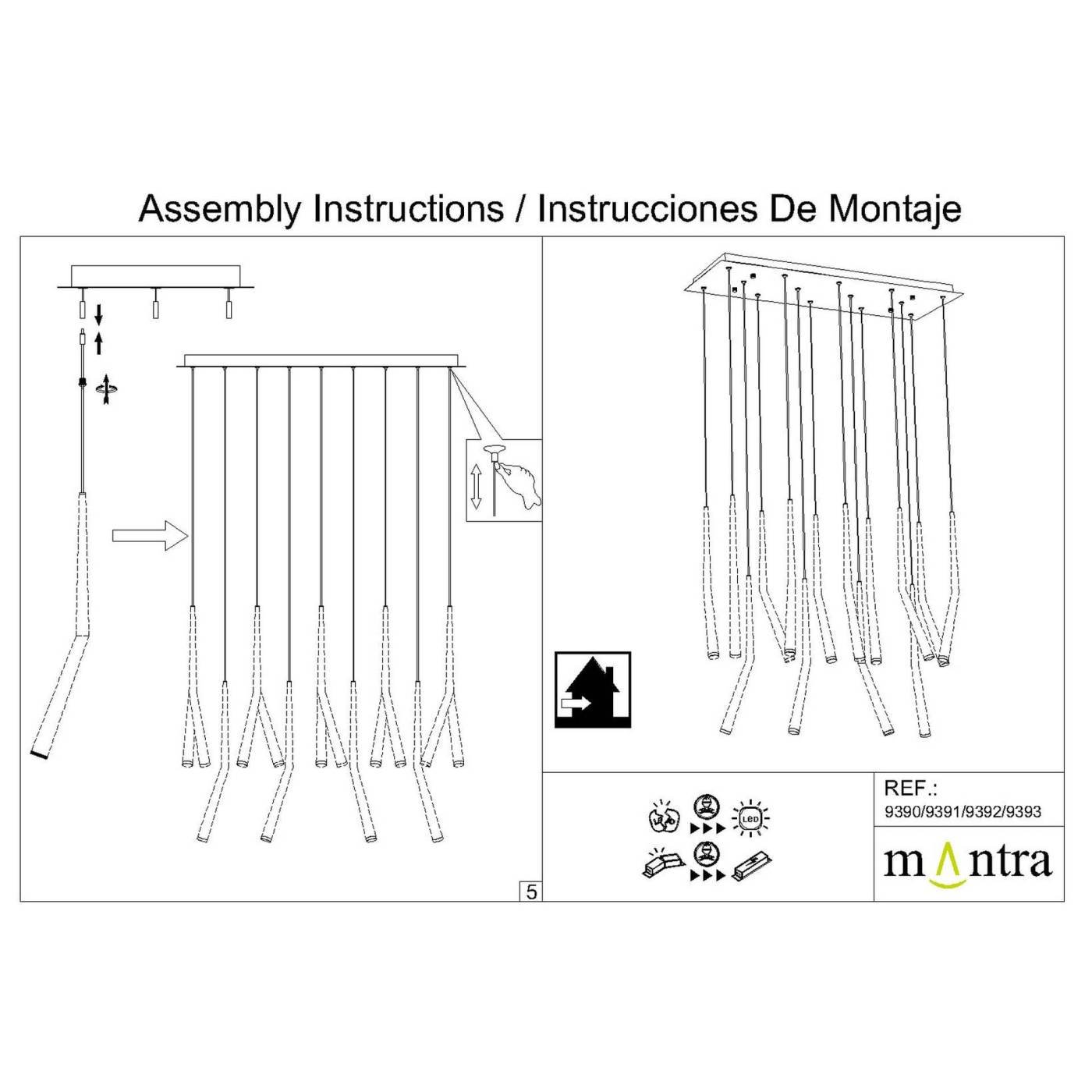 9391 9391 Основание потолочное 14L MODULAR LIGHT FLORONES