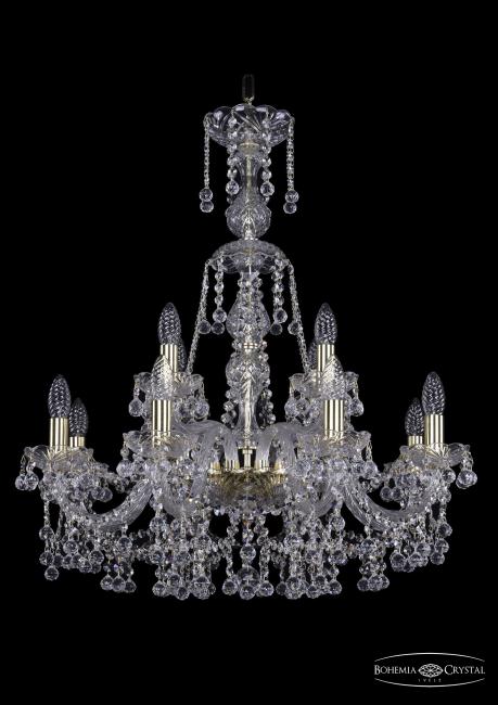 Подвесная хрустальная люстра 1409 Bohemia 1409/8+4/240/XL-76 G