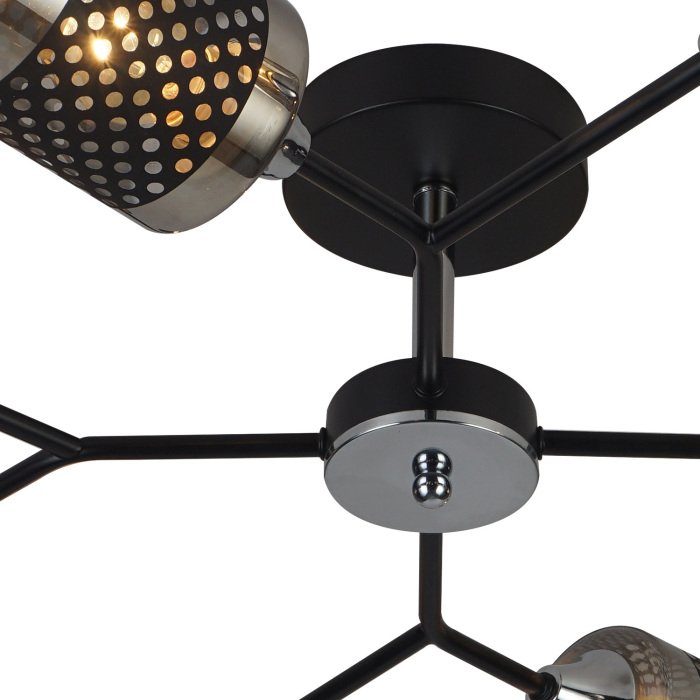 Потолочная люстра 01405-3.3-08B BK+CR